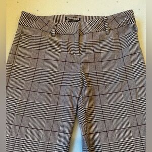Express | Black and White Editor Ankle Pants